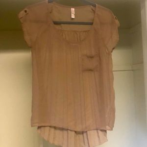 Tan Sheer Shirt